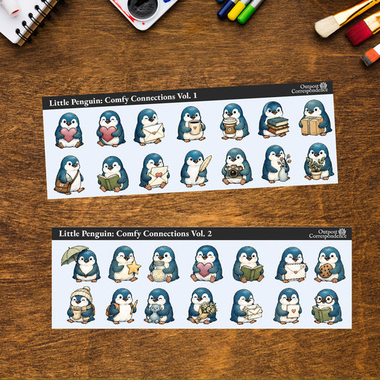 Little Penguin Sticker Sheets (Vol. 1 & Vol. 2)