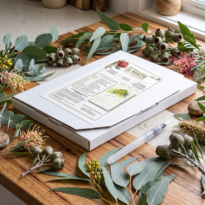 2027 Tasmanian Watercolour Calendar Kit – DIY Australian Wildlife Calendar, christmas gift calendar