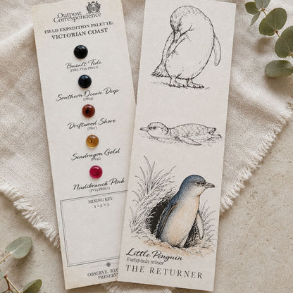 DIY Watercolour Bookmark Kit – Little Penguin Edition (Paint & Read Creative Set)