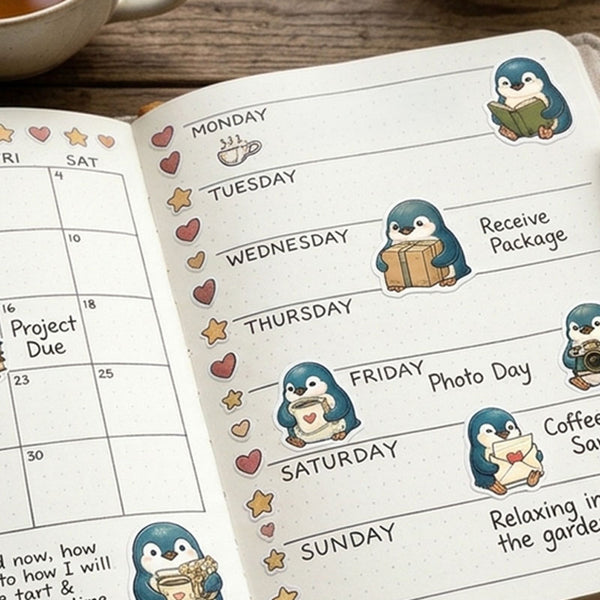 Little Penguin Sticker Sheets (Vol. 1 & Vol. 2)