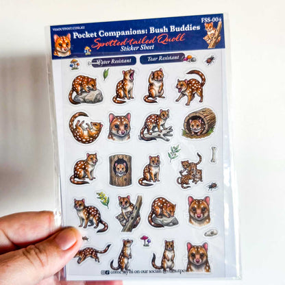 Spotted tailed Quoll Sticker Sheet